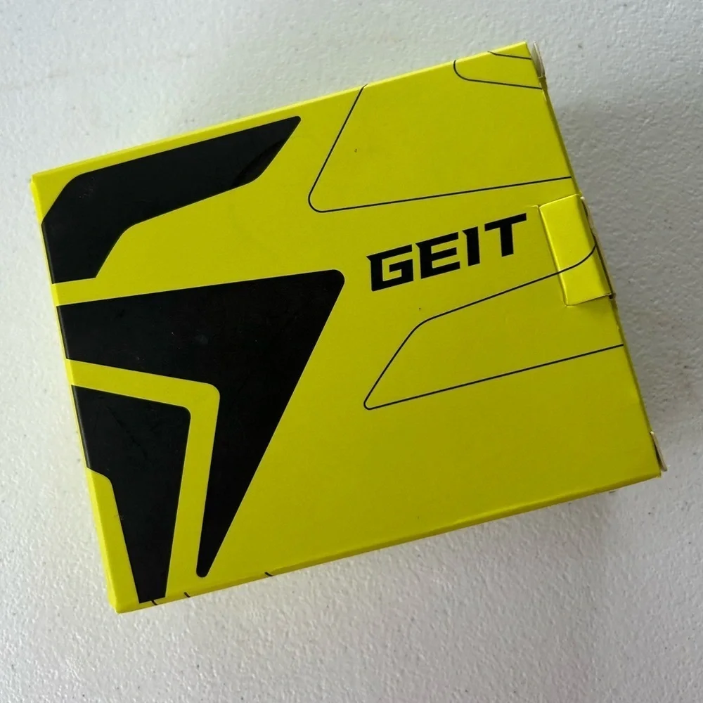 NIB!GEIT Black Belt with Rectangular Buckle   Waist 30